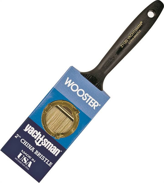WOOSTER Z1120-2 Paint Brush, 2 in W, 2-7/16 in L Bristle, China Bristle, Varnish Handle