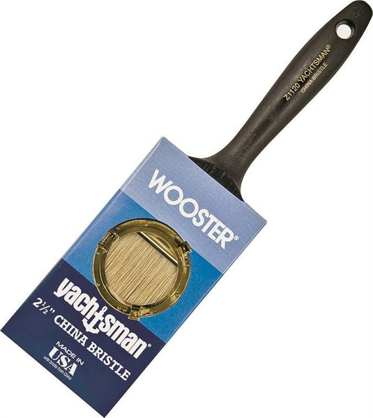 WOOSTER Z1120-2-1/2 Paint Brush, 2-1/2 in W, 2-11/16 in L Bristle, China Bristle, Varnish Handle