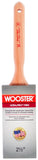 WOOSTER 4175-2-1/2 Paint Brush, 2-1/2 in W, 2-15/16 in L Bristle, Nylon/Polyester Bristle, Flat Sash Handle