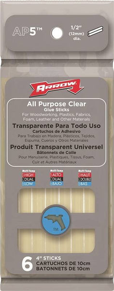Arrow AP5 Glue Stick, Stick, Ester, Clear