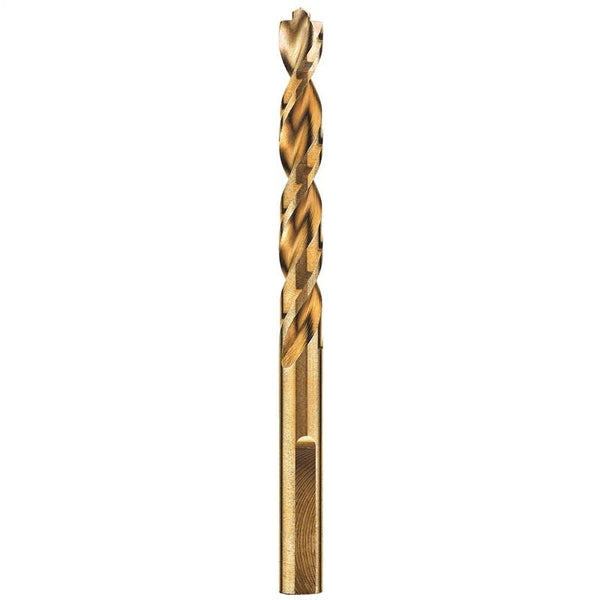 DeWALT DWA1214 Drill Bit, 7/32 in Dia, 3-3/4 in OAL, Parabolic Flute, 3-Flat Shank