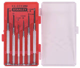 STANLEY 66-039 Screwdriver Set, Steel, Blue, Red