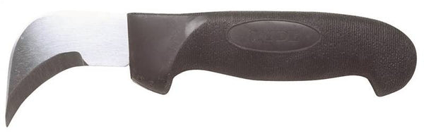 HYDE Black & Silver Series 20550 Flooring/Roofing Knife, Chrome Vanadium Steel Blade, Soft Grip Handle, 11-1/2 in OAL