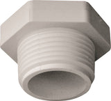 LASCO 450010BC Pipe Plug, 1 in, MPT, PVC, White, SCH 40 Schedule