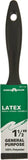 Linzer 1120-1.5 Paint Brush, 1-1/2 in W, 2-1/4 in L Bristle, Polyester Bristle, Varnish Handle