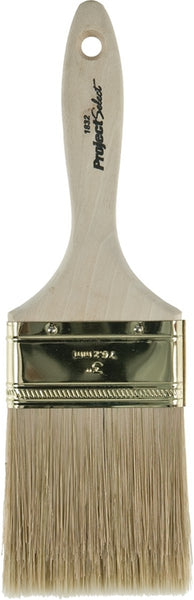 Linzer IMPACT 18325-2 Paint Brush, 3 in W, Chisel Trim, Wall Brush, 3-1/4 in L Bristle, Polyester Bristle, Sanded Handle