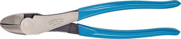 CHANNELLOCK 449 Diagonal Cutting Plier, 9.54 in OAL, Blue Handle, Pistol-Grip Handle, 1.12 in W Jaw, 1.02 in L Jaw