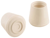 TIP LEG FURN 1-1/4IN WHT RUBB