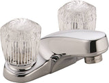 DELTA Classic 2502LF Bathroom Faucet, 1.2 gpm, 2-Faucet Handle, Brass, Chrome Plated, Knob Handle, Rigid Spout