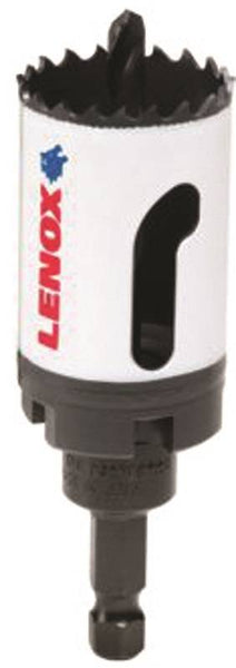 Lenox Speed Slot 1772727 Hole Saw, 1-3/8 in Dia, 1-9/16 in D Cutting, 1/4 in Arbor, HSS Cutting Edge