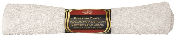 SM ARNOLD SELECT 85-733 Detailing and Polishing Towel, Terry Cotton, White