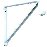 Knape & Vogt RP-0044-BWT Shelf and Rod Bracket, 150 lb, Steel, Powder-Coated