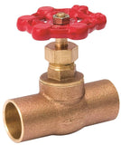 Southland 105-504NL Stop Valve, 3/4 in Connection, Compression, 125 psi Pressure, Brass Body