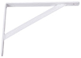 Knape & Vogt 208 WH 400 Shelf L-Bracket, 16 in L, Steel