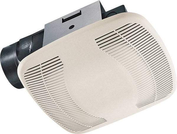 Air King BFQ75 Exhaust Fan, 8-11/16 in L, 9-1/8 in W, 0.3 A, 120 V, 1-Speed, 70 cfm Air, ABS, White