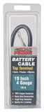 CCI Maximum Energy 19-4 Battery Cable, 4 AWG Wire, Black Sheath