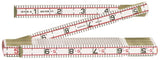 Crescent Lufkin Red End Series 1066DN Engineer's Scale Rule, Regular, 1/10ths, 1/100ths, Feet Graduation, Wood, White