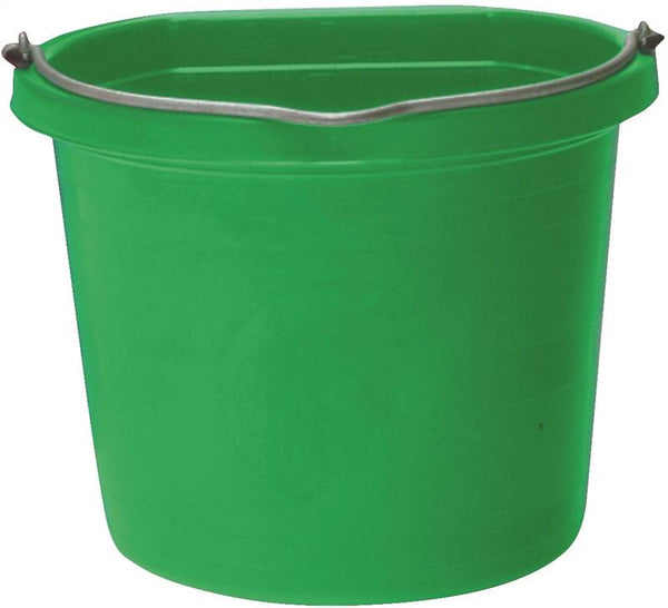 FORTEX-FORTIFLEX 1302043 Bucket, 20 qt Volume, 2-Compartment, Polyethylene Resin, Green