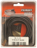 Road Power 55666633/16-1-11 Electrical Wire, 16 AWG Wire, 1-Conductor, 25/60 VAC/VDC, Copper Conductor, Black Sheath