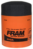 FRAM PH8A Full Flow Lube Oil Filter, 3/4- 16 Connection, Threaded, Cellulose, Synthetic Glass Filter Media