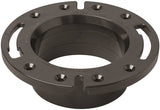 Oatey 43586 Closet Flange, 4 in Connection, ABS, Black