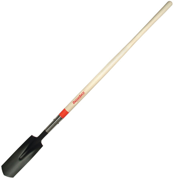 RAZOR-BACK 47171 Trenching Shovel, 4-1/4 in W Blade, Steel Blade, Hardwood Handle, Straight Handle, 48 in L Handle