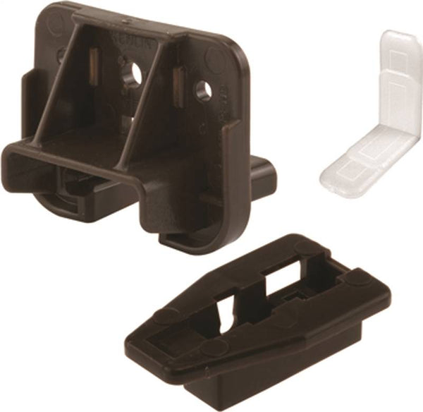 Prime-Line R 7321 Drawer Track Guides and Glides, Plastic, Dark Brown