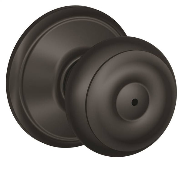 Schlage Georgian Series F40 GEO 622 Privacy Door Knob, Brass, Matte