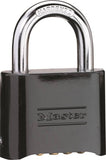 Master Lock 178D Padlock, Keyed Key, 5/16 in Dia Shackle, 1 in H Shackle, Steel Shackle, Zinc Body, Powder-Coated