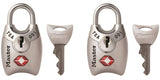 Master Lock 4689T Luggage Lock, Keyed Alike Key, Shrouded Shackle, 1/8 in Dia Shackle, Steel Shackle, Metal Body
