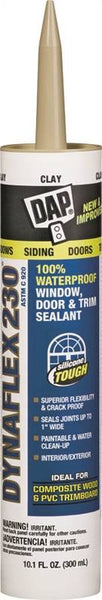 DAP 18416 Premium Sealant, Clay, 1 day Curing, 40 to 100 deg F, 10.1 oz Cartridge