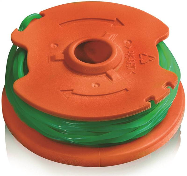 WORX WA0014 Spool and Line, 0.080 in Dia, 20 ft L, Co-Polymer Nylon Resin, Green