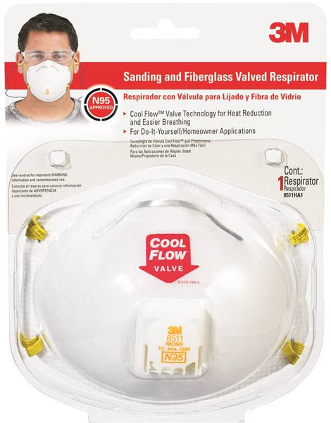 3M Cool Flow 8511HA1-C Valved Disposable Respirator