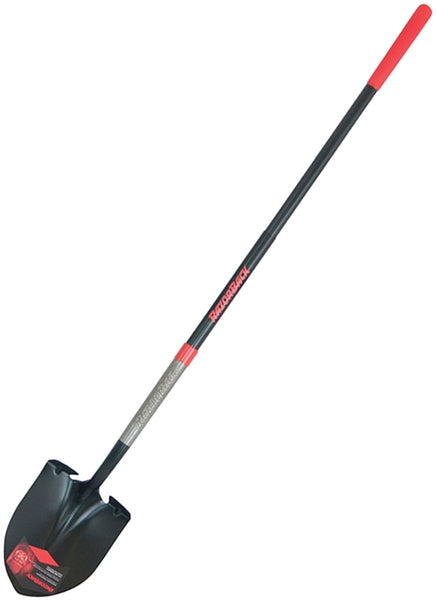 RAZOR-BACK 2594400 Shovel, 9 in W Blade, 14 ga Gauge, Steel Blade, Fiberglass Handle, Long Handle, 57 in L Handle