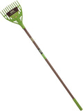 AMES Collector Series 2915900 Shrub Rake, 65-1/8 in OAL, 11 -Tine, Polypropylene Tine, Steel Handle, 60 in L Handle