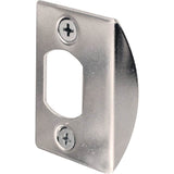 Defender Security E2234 Latch Strike, 2-1/4 in L, 1-7/16 in W, Steel, Chrome