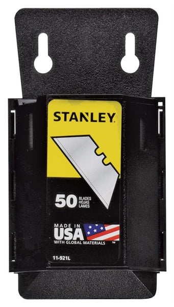 STANLEY 11-921L Utility Blade, 2-7/16 in L, Carbon Steel, 2-Point
