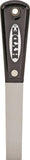 HYDE Black & Silver 02005 Putty Knife, 3/4 in W Blade, HCS Blade, Nylon Handle, Tapered Handle, 7 in OAL