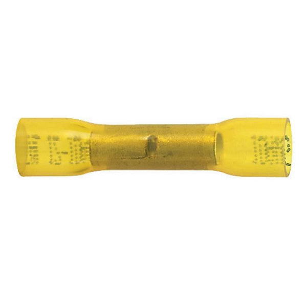 GB Xtreme AMT-127 Butt Splice Connector, 600 V, 12 to 10 AWG Wire, Yellow