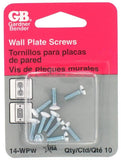 GB 14-WPW Screw Kit, 1/2 in L, Flat Head