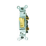 Leviton 1451-2I Switch, 15 A, 120 V, Push-In Terminal, Thermoplastic Housing Material, Ivory