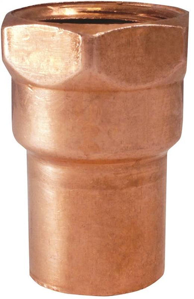 EPC 103 Series 30170 Pipe Adapter, 1-1/4 in, Sweat x FNPT, Copper