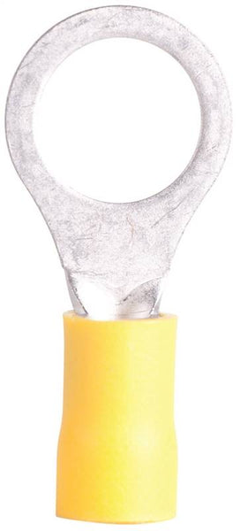 GB 21-109 Ring Terminal, 600 V, 12 to 10 AWG Wire, 7/16 to 1/2 in Stud, Vinyl Insulation, Yellow