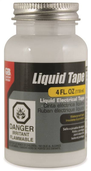 GB LTW-400 Liquid Electrical Tape, Liquid, White, 4 oz Bottle