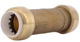 SharkBite UIP3016A Slip Pipe Coupling, 3/4 in, Brass, SCH 40, SCH 80, SCH 180 Schedule, 200 psi Pressure