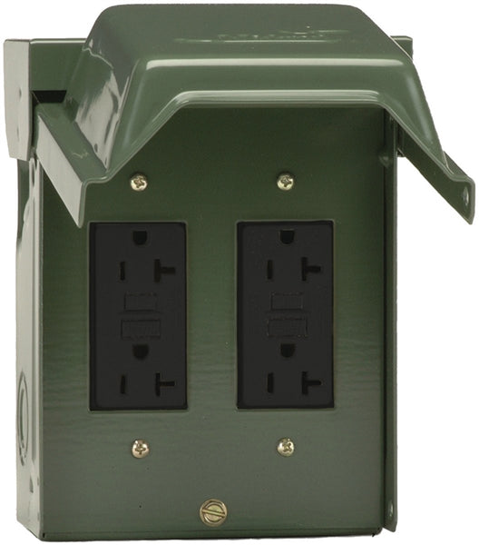 GE Industrial Solutions U012010GRP Power Outlet, 20 A, 120 V, NEMA: 3R, Green