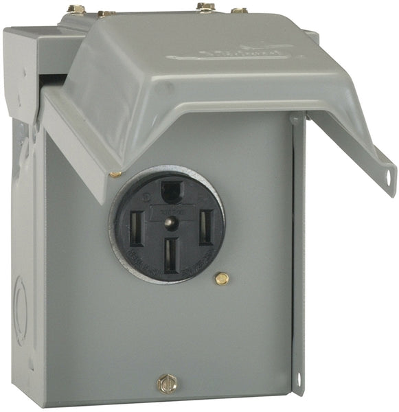 GE Industrial Solutions U054P RV Power Outlet, 50 A, 120 V, Surface Mounting