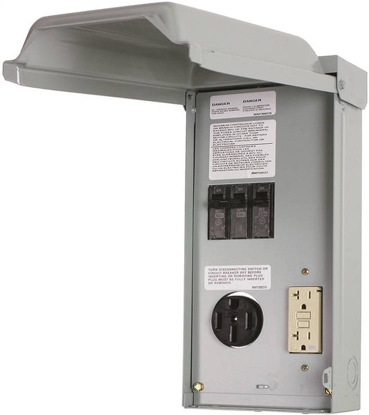 GE Industrial Solutions GE1LU502SS RV Outlet Box, 70 A, 120, 240 V, Surface Mounting