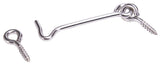 ProSource Gate Hook and Eye, 5/32 in Dia Wire, 3 in L, Stainless Steel