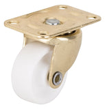 ProSource JC-B04-PS Swivel Caster, 1-1/4 in Dia Wheel, 16 mm W Wheel, Plastic Wheel, White, 40 lb